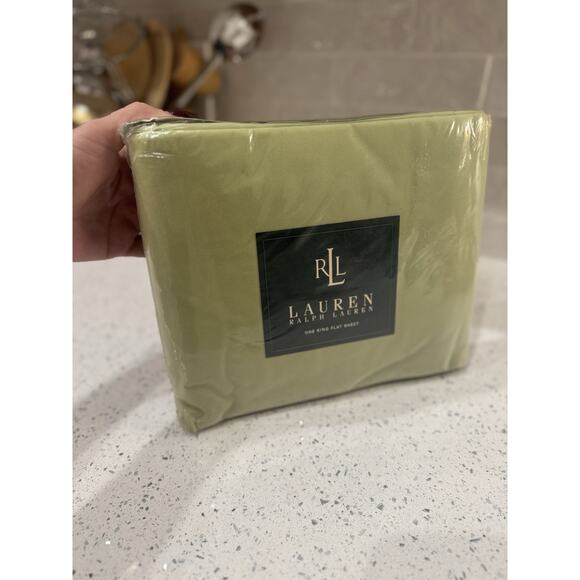 Lauren Ralph Lauren Vintage King Flat Sheet Honey Dew 72” X 84” NEW Sealed Rare - Picture 6 of 16